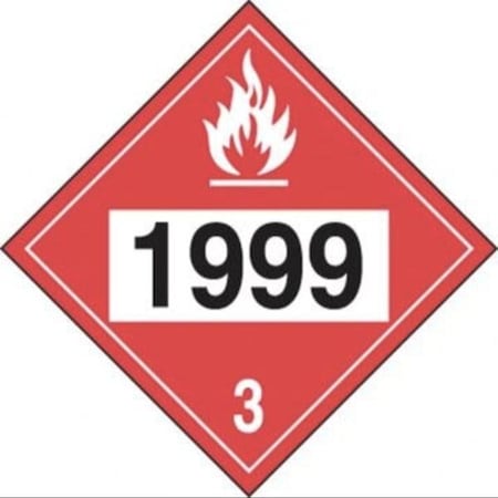 Accuform 4DIGIT DOT PLACARDS HAZARD CLASS 3 MPL740RM25 MPL740RM25